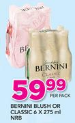 Bernini Blush Or Classic NRB-6x275ml Per Pack
