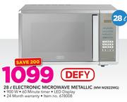 Defy 28Ltr Electronic Microwave (Metallic) MW M2822MG