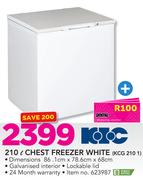 KIC 210Ltr Chest Freezer (White) KCG210 1
