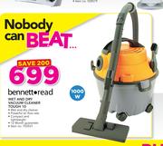 Bennett Read 1000W Wet And Dry Vacuum Cleaner Tough 10