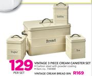 Vintage Cream Bread Bin