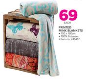 Printed Mink Blankets
