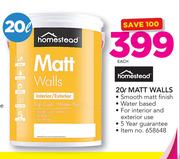 Homestead Matt Walls-20Ltr
