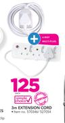 Simple Choice 3m Extension Cord With 6 Way Multiplug