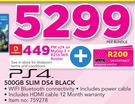 PS4 500GB Slim DS4 Black