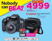Canon DSLR Camera Bundle 1300D With Travel Bag And Sandisk 8GB Memory Card