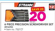 Stramm 6 Piece Precision Screwdriver Set M16392