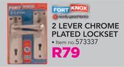 Fort Knox 2 Lever Chrome Plated Lockset