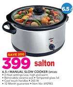 Salton 6.5Ltr Manual Slow Cooker SFC65