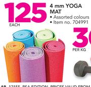 Trojan 4mm Yoga Mat Assorted Colours-Each
