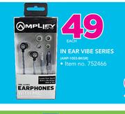 Amplify In Ear Vibe Series AMP-1003-BKGR-Each