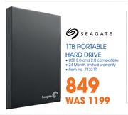Seagate 1TB Portable Hard Drive