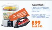 Russell Hobbs 3 Tier Food Steamer + Steam Spray Dry Iron RHI910