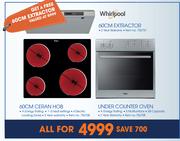 Whirlpool 60cm Ceran Hob + Under Counter Oven-All For