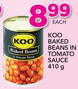 Koo Baked Beans In Tomato Sauce-410g
