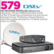 DSTV HD Decoder Installed DSD4136(4U)