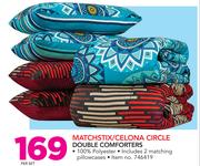 Matchstix/Celona Circle Queen Comforters-Per Set