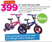 Raleigh 12" Dash Or Lilly BMX-Each