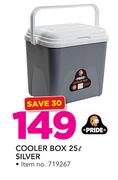 Pride Cooler Box Silver-25Ltr 