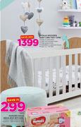 Ditalia Wooden Baby Crib Two Tone 