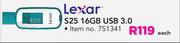 Lexar S25 16GB USB 3.0-Each