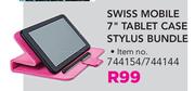 Swiss Mobile 7" Tablet Case Stylus Bundle