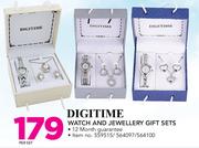 Digitime Watch And Jewellery Gift Set-Per Set