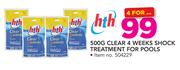 Hth 500gm Clear 4 Weeks Shock Treatment For Pools-For 4