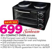 Sunbeam 20Ltr Compact Oven SCO-200