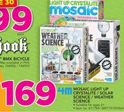 4M Mosaic Light Up Crystalite/Solar Science /Weather Science-Each