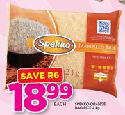 Spekko Orange Bag Rice-2kg