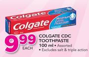 Colgate CDC Toothpaste(Excluding Salt & Triple Action)-100ml