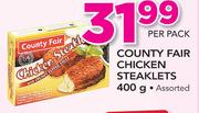 Country Fair Chicken Steaklets-400g Per Pack