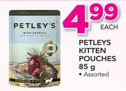 Petleys Kitten Pouches-85g Each
