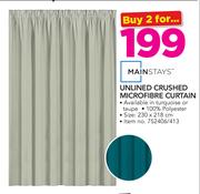 Mainstays Unlined Crushed Microfibre Curtain-For 2