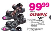 Olympic Fleet Sandal Men Sizes 7-11-Per Pair