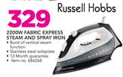 Russell Hobbs 2200W Fabric Express Steam & Spray Iron