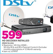 DSTV HD Decoder Installed DSD4136 4U