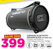 Volkano Tornado Bluetooth Speaker Black VK-30003-BK