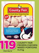 Country Fair Frozen Chicken Mixed Portions-4.2Kg