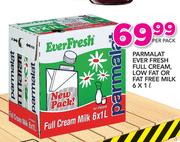 Parmalat Ever Fresh Full Cream Low Fat Or Fat Free Milk-6x1Ltr