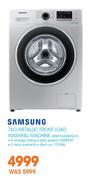 Samsung 7Kg Metallic Front Load Washing Machine WW70J4263GS.F