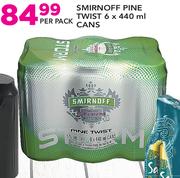 Smirnoff Pine Twist Can-6 x 440ml Per Pack