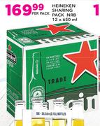 Heineken Sharing Pack NRB-12 x 650ml Per Pack