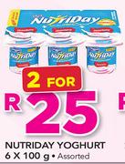 Nutriday Yoghurt Assorted-2 x 6 x 100g