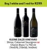 Kleine Zalze Vineyard Shiraz, Cabernet Sauvignon Or Chenin Blanc-1 x 750ml