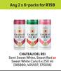 Chateau Del Rei Semi Sweet White, Sweet Red Or Sweet White Cans-For Any 2 x 6 x 250ml
