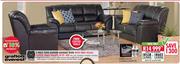 Grafton Everest 3 Piece Toni Leather Lounge Suite With Free Vegas Coffee Table