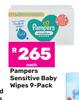 Pampers Sensitive Baby Wipes 9 Pack-Each