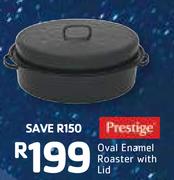 Prestige Oval Enamel Roaster With Lid